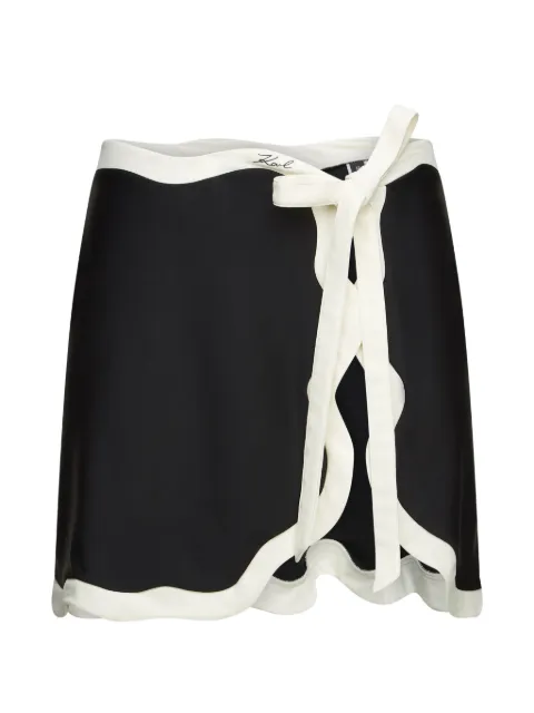 Karl Lagerfeld Signature scallop pareo