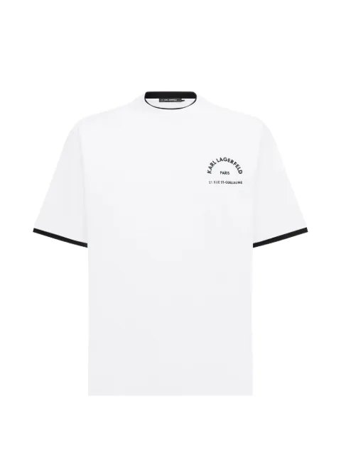Karl Lagerfeld camiseta 21 Rue St-Guillaume con doble cuello