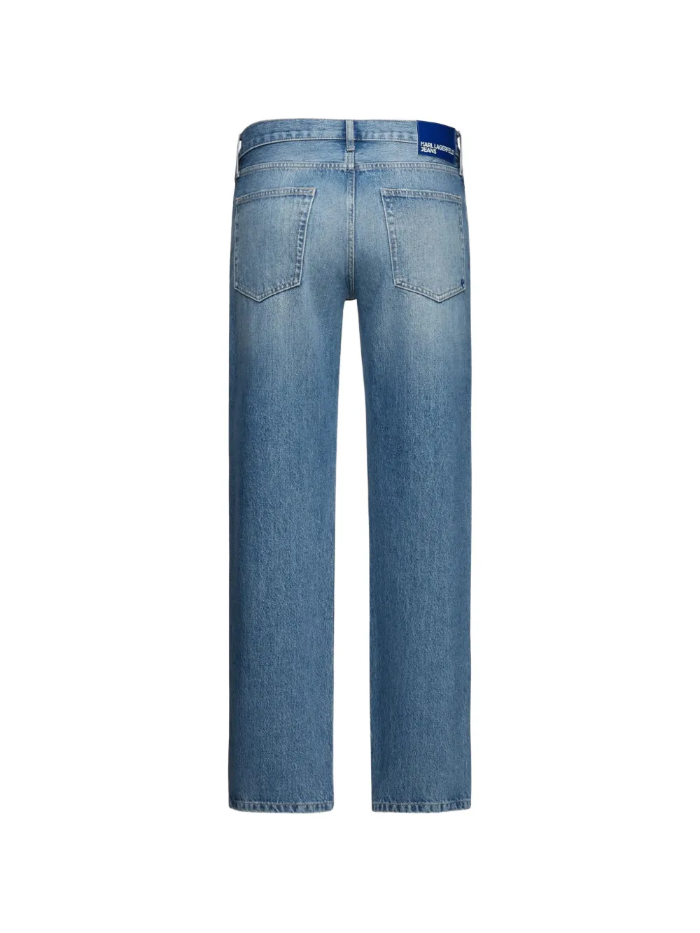 Karl Lagerfeld Jeans washed straight-leg jeans Blauw