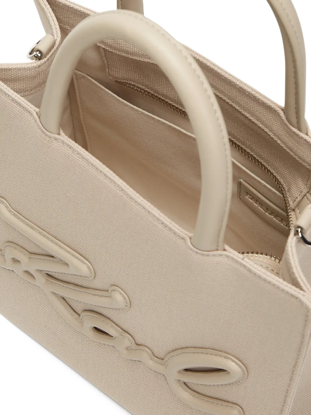 Karl Lagerfeld K Signature crossbody shopper bag Beige