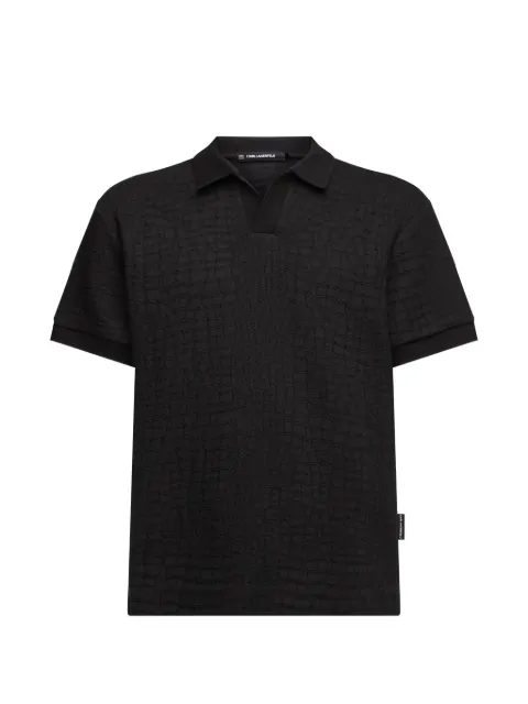 Karl Lagerfeld croco-effect T-shirt