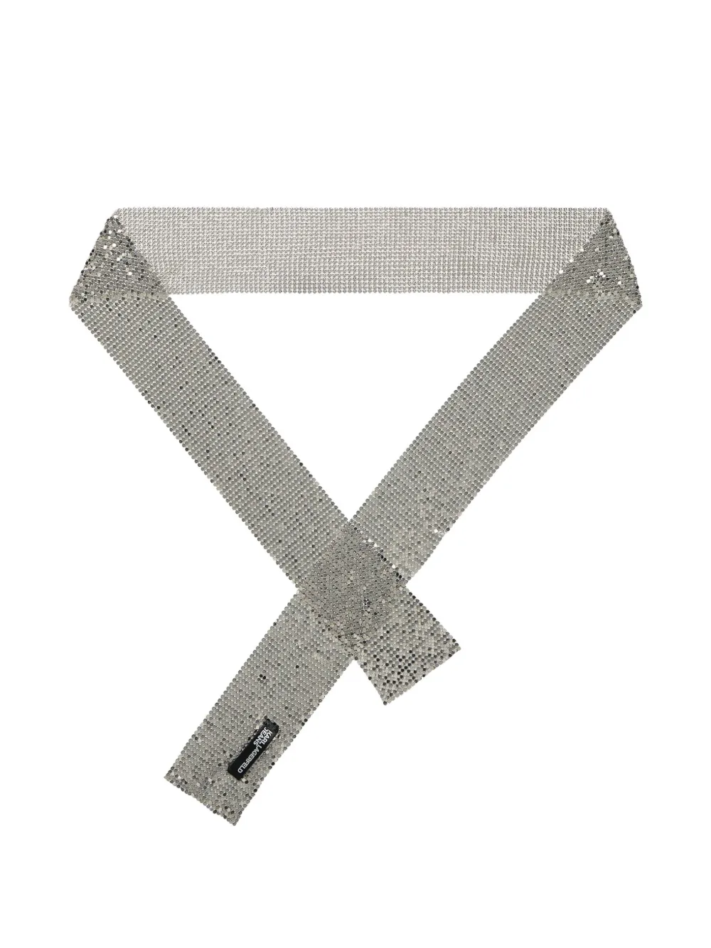 Karl Lagerfeld Jeans Sciarpa in maglia metallica - Argento