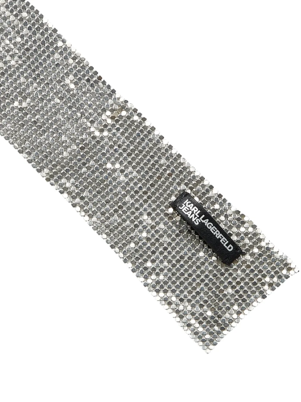 Karl Lagerfeld Jeans Sjaal met maliën-effect Zilver