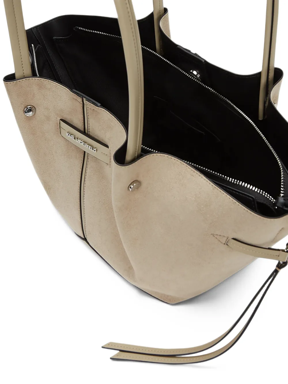 Karl Lagerfeld K Pierced tote bag Beige