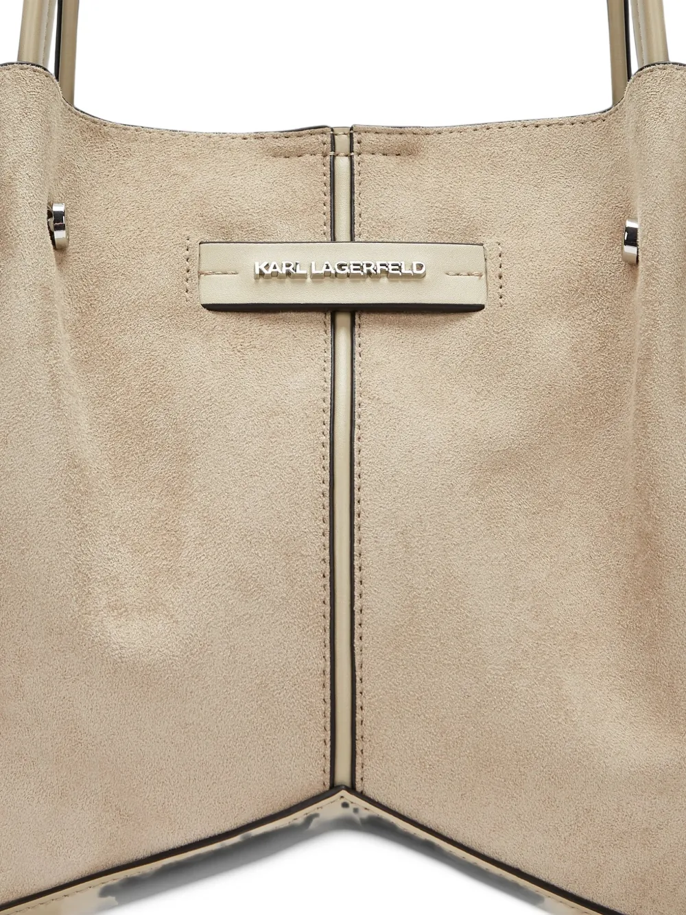 Karl Lagerfeld K Pierced tote bag Beige