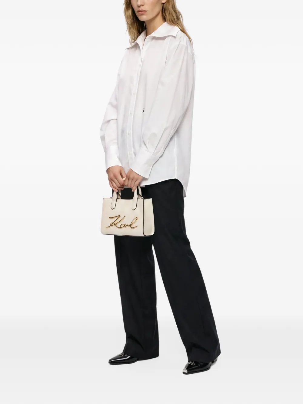 Karl Lagerfeld K Signature shopper Beige