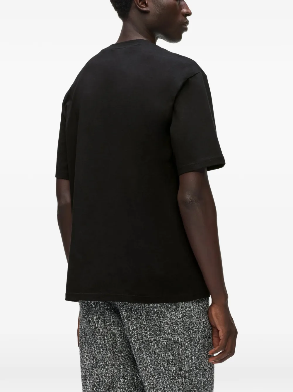 Karl Lagerfeld logo-print T-shirt Zwart