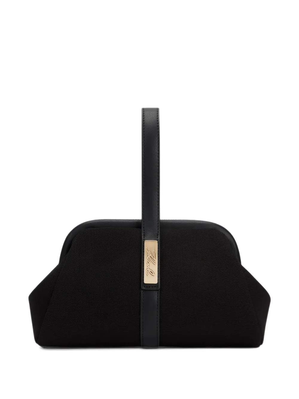 Karl Lagerfeld Signature strap pouch - Nero