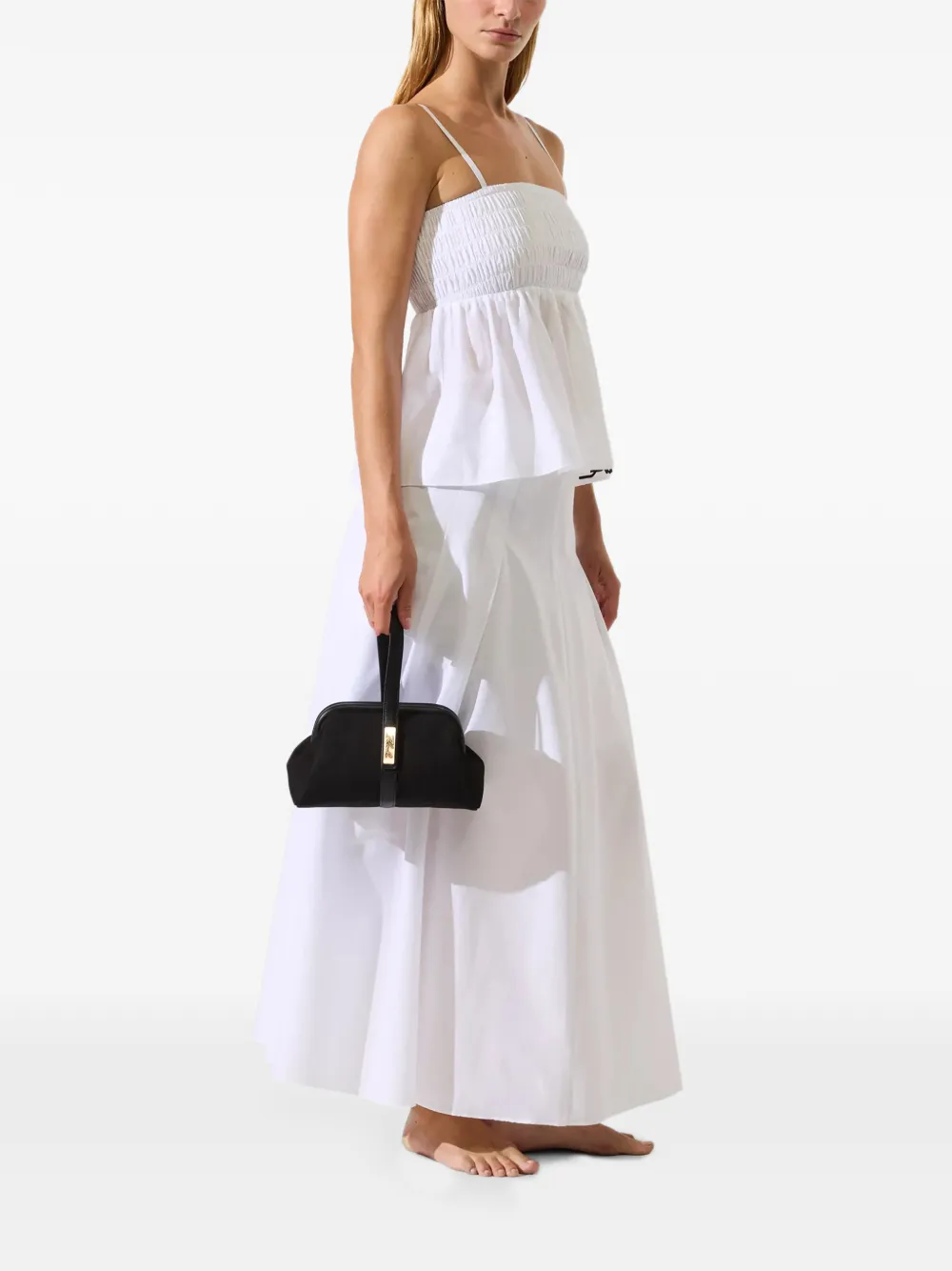 Karl Lagerfeld Signature strap pouch Zwart