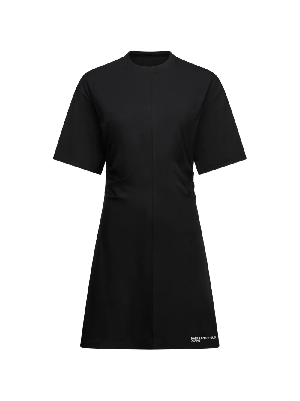 Karl Lagerfeld Jeans gathered T-shirt mini dress - Nero
