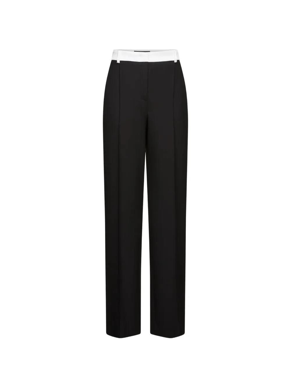 Karl Lagerfeld contrast-satin tailored trousers - Nero
