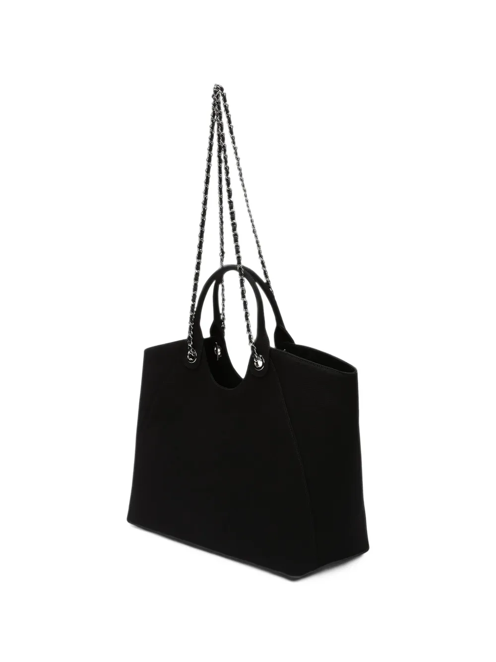 Karl Lagerfeld Rue St-Guillaume chain tote bag Zwart