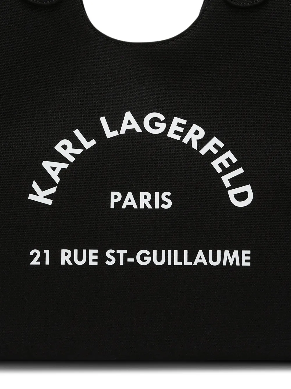 Karl Lagerfeld Rue St-Guillaume chain tote bag Zwart
