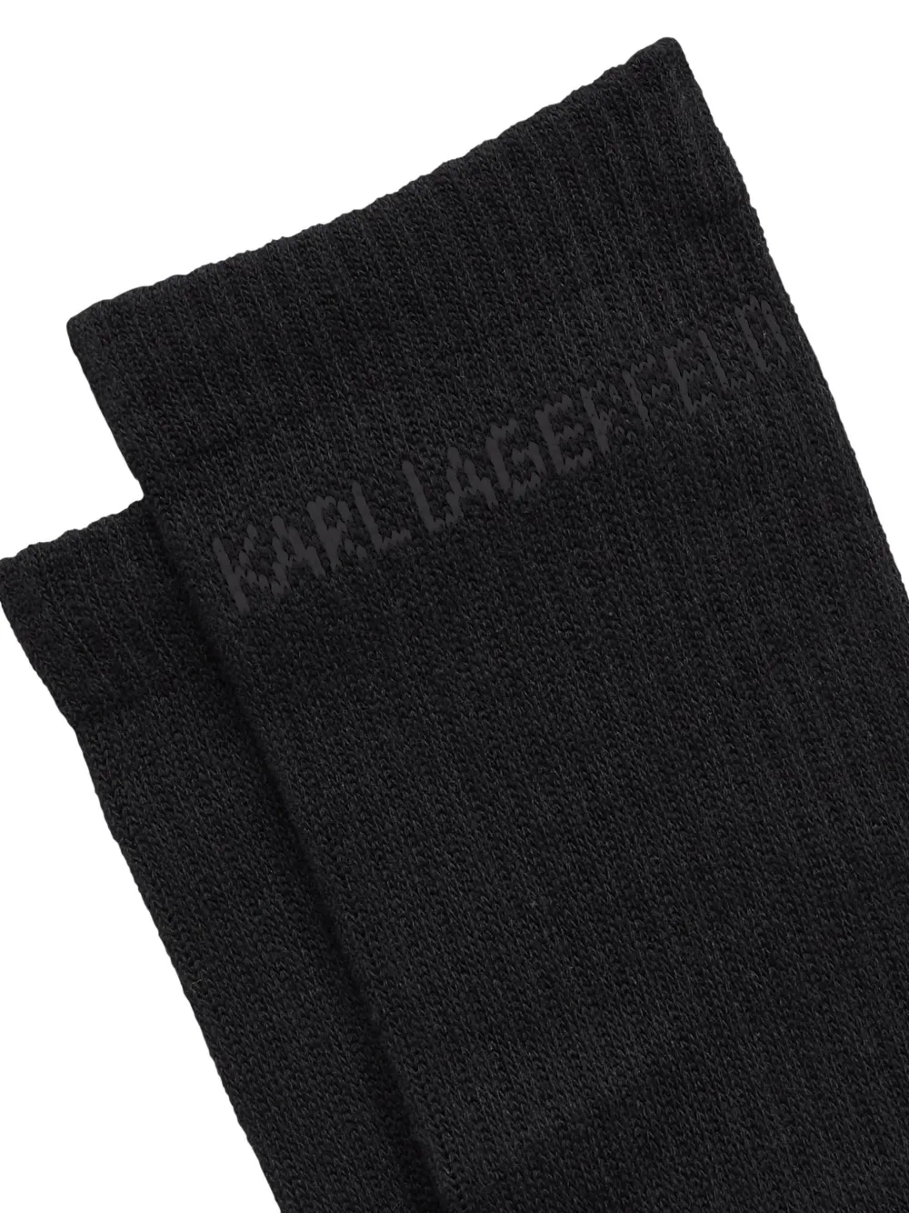 Karl Lagerfeld logo-detail socks (set of two) Wit