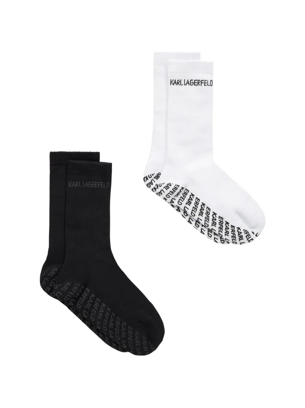 Karl Lagerfeld Calzini con logo (2 paia) - Bianco