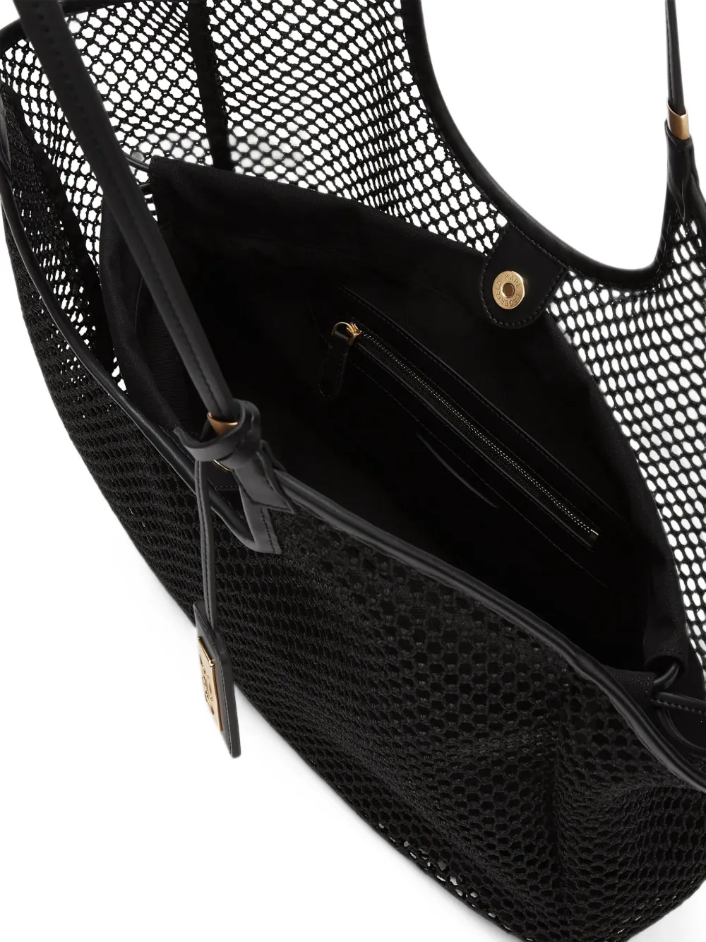 Karl Lagerfeld K Signature mesh beach bag Zwart