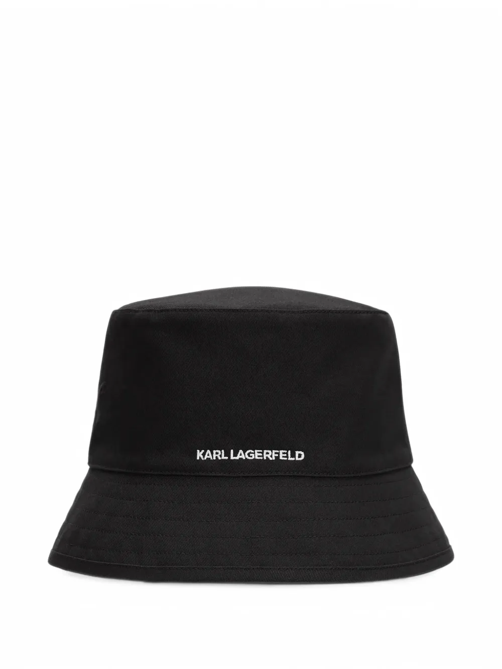 Karl Lagerfeld Ikon reversible checked bucket hat - Nero
