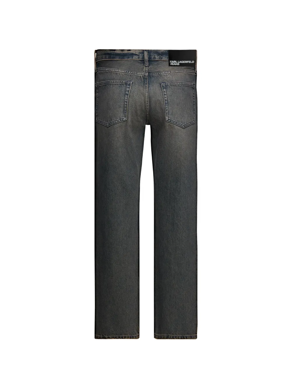 Karl Lagerfeld Jeans Straight jeans met getinte pijpen Grijs