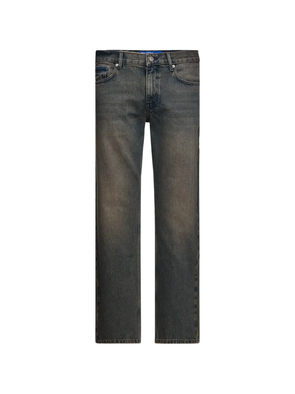 Karl Lagerfeld Jeans Straight jeans met getinte pijpen Grijs