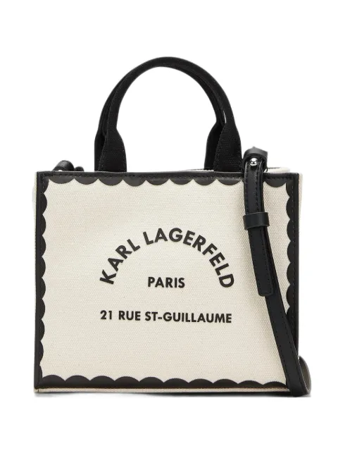 Karl Lagerfeld mini Rue St-Guillaume scalloped tote bag