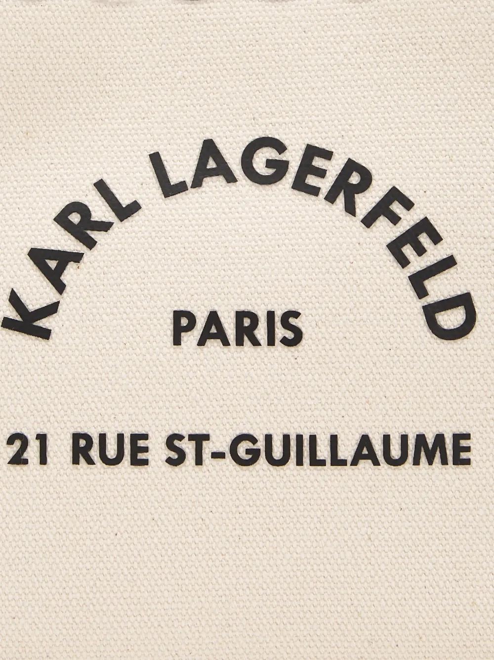 Karl Lagerfeld mini Rue St-Guillaume scalloped tote bag Beige