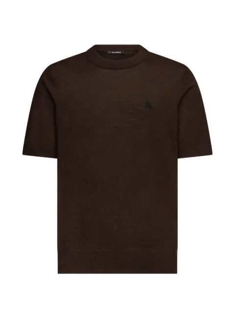 Karl Lagerfeld t-shirt en laine mérinos à motif monogrammé
