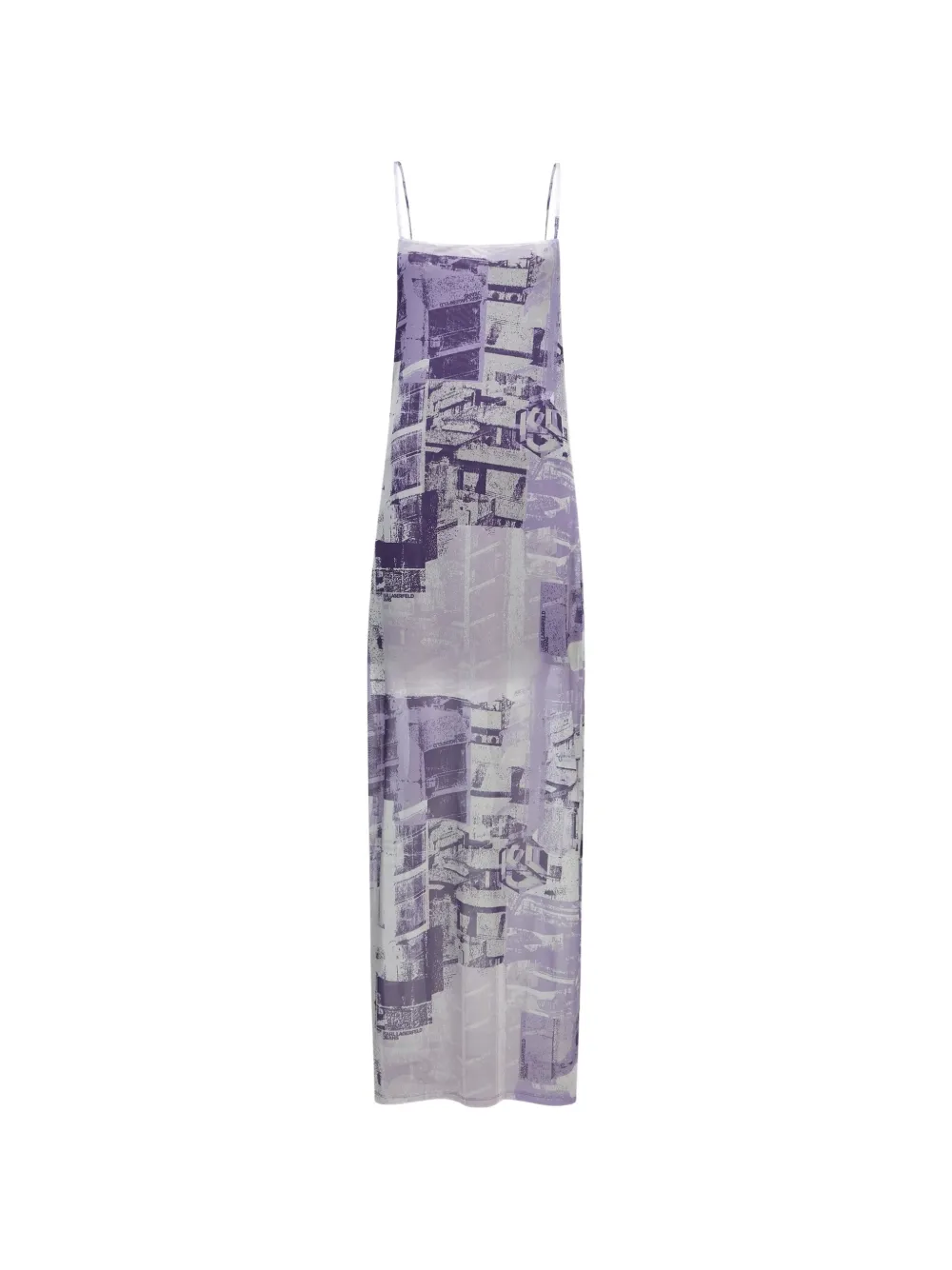 Karl Lagerfeld Jeans graphic-print maxi dress - Viola