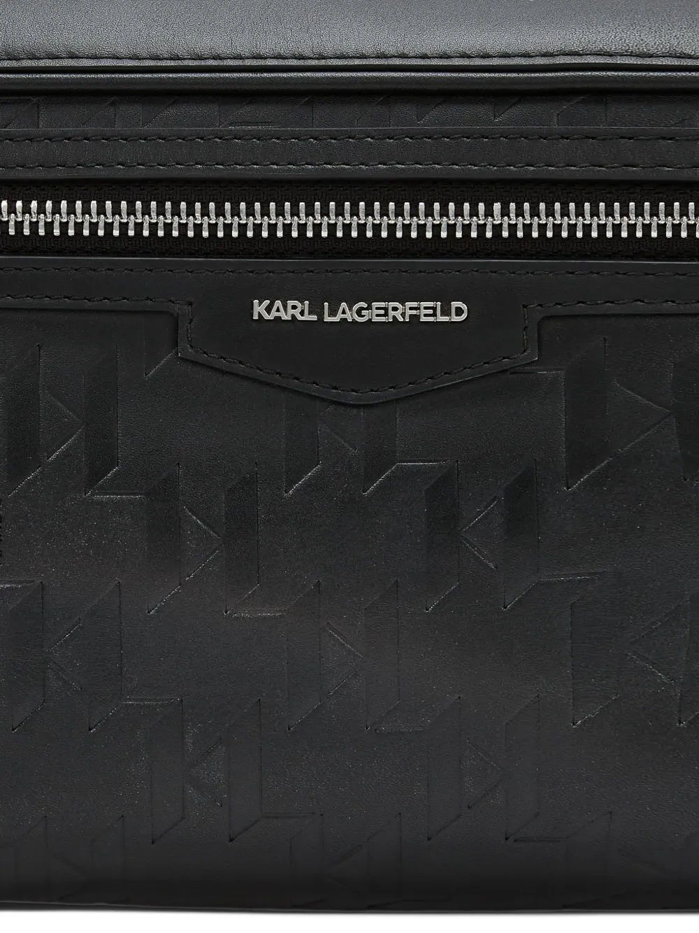 Karl Lagerfeld K Loom leather belt bag Zwart
