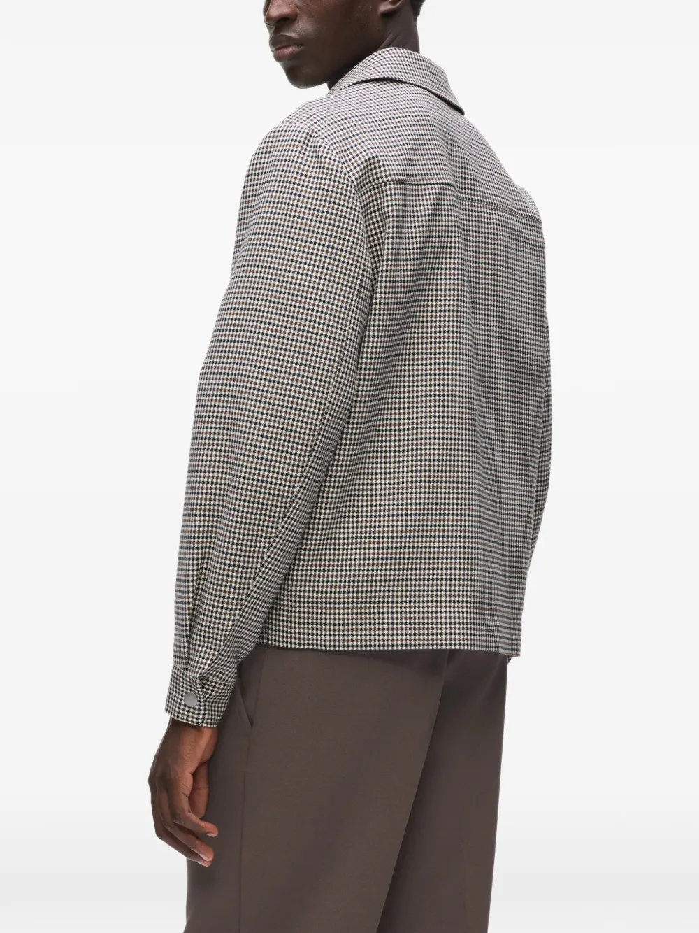 Karl Lagerfeld Ikon checked jacket Wit