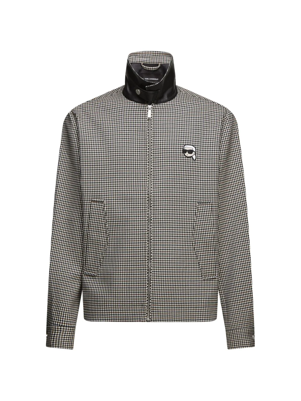 Karl Lagerfeld Giacca Ikon a quadri - Bianco