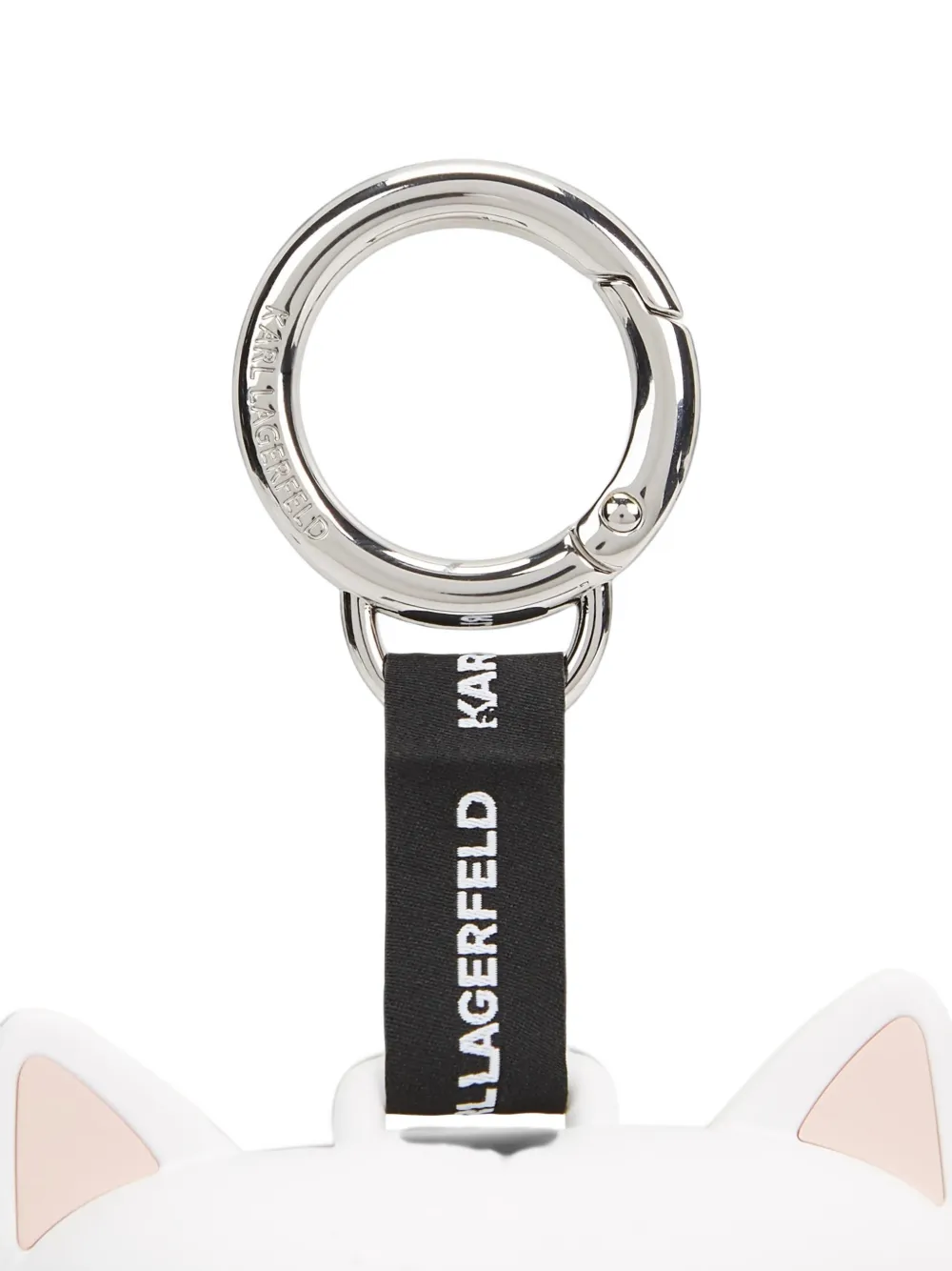 Karl Lagerfeld Ikonik Choupette bag charm Wit