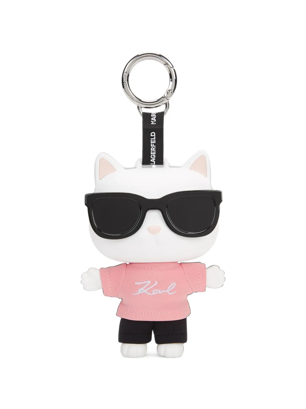 Karl Lagerfeld Ikonik Choupette bag charm Wit