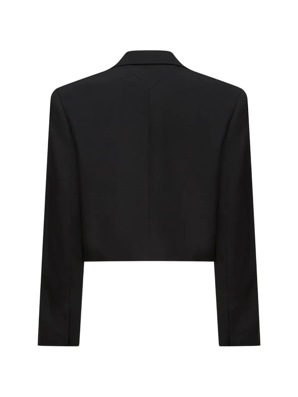 Karl Lagerfeld cropped double-breasted blazer Zwart