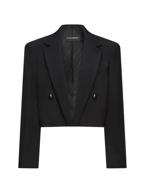 Karl Lagerfeld cropped double-breasted blazer
