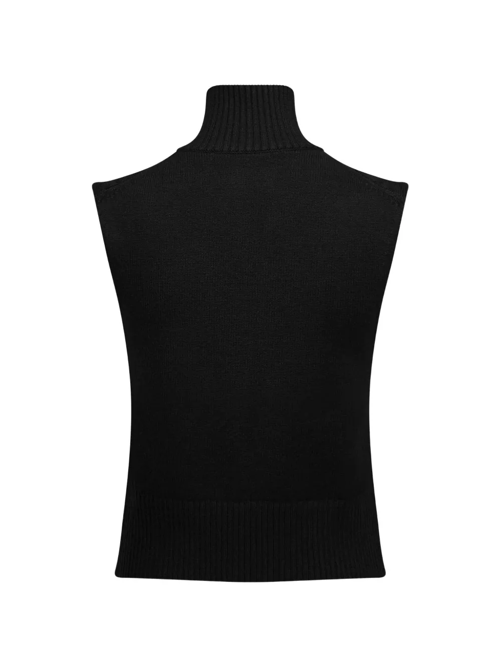 Karl Lagerfeld Jeans cable-knit zip-up top Zwart