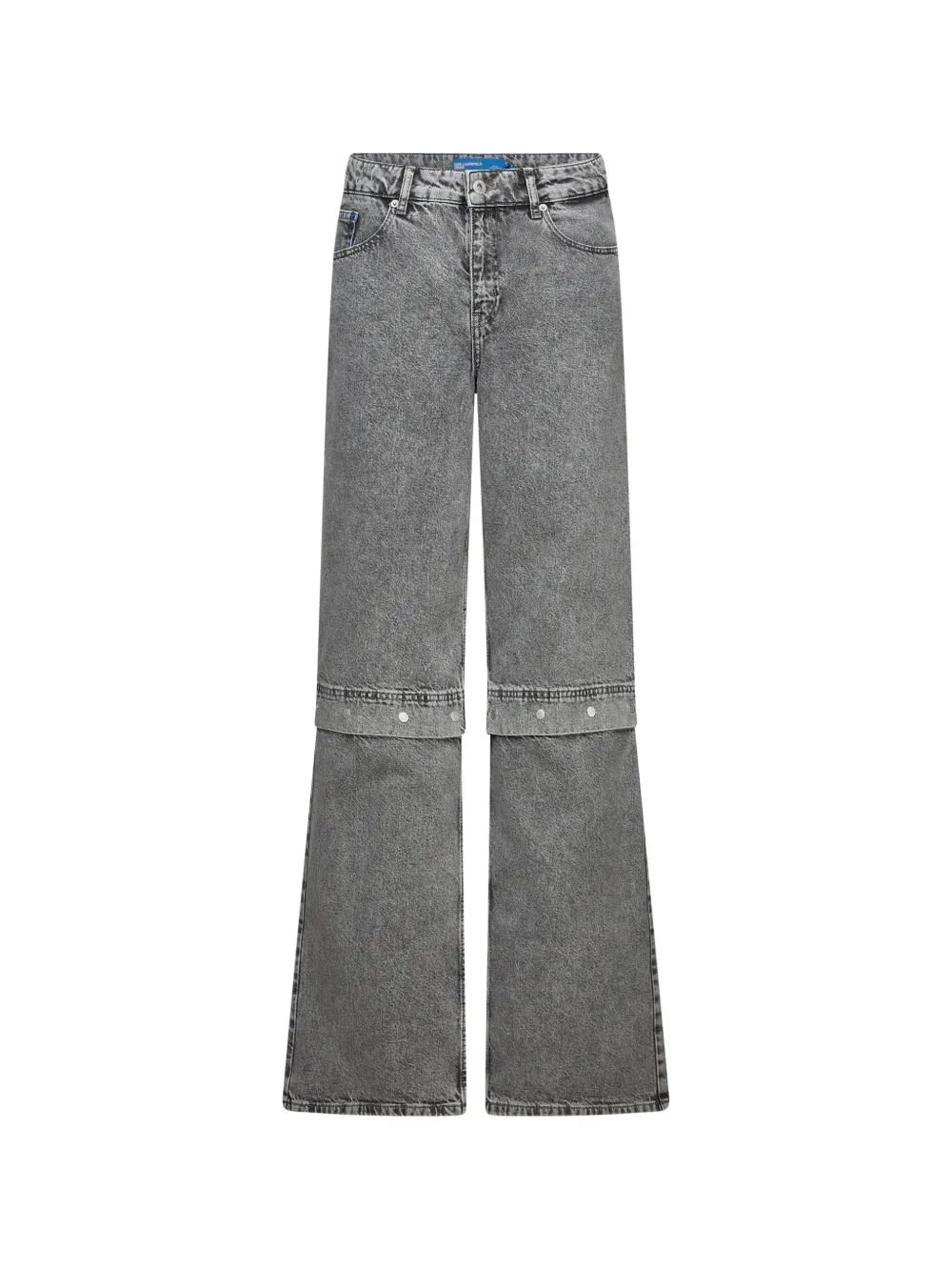 Karl Lagerfeld Jeans Transformeerbare jeans met acid-wassing Grijs