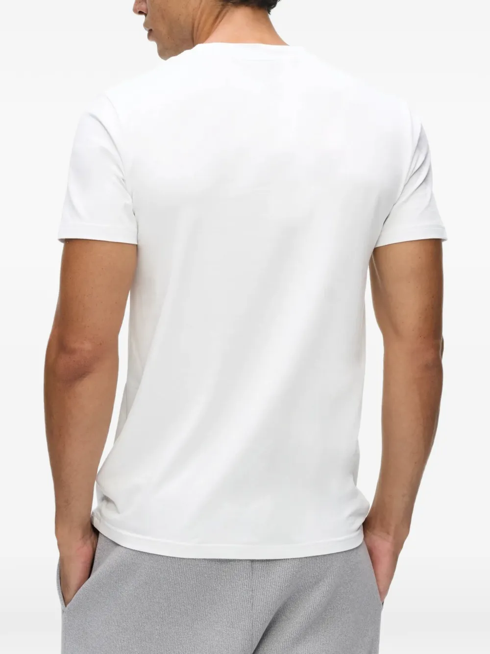 Karl Lagerfeld logo-print T-shirt Wit