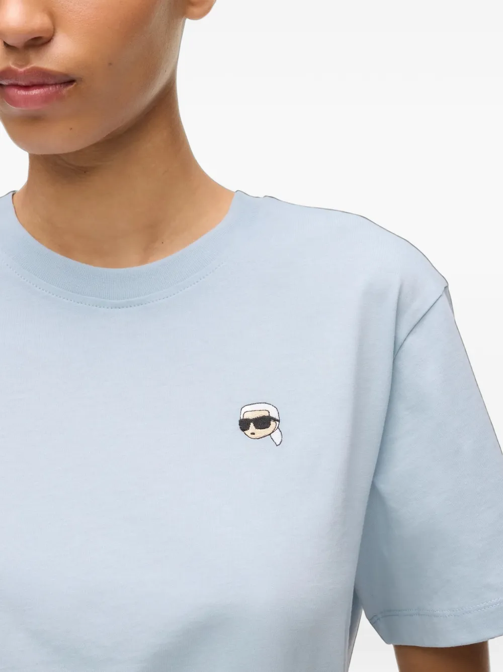Karl Lagerfeld Ikon Klub T-shirt Blauw