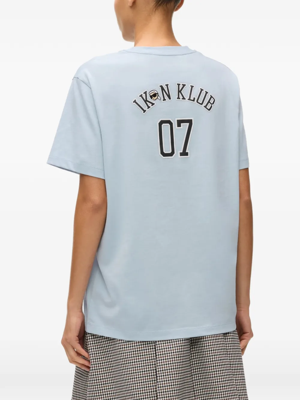 Karl Lagerfeld Ikon Klub T-shirt Blauw