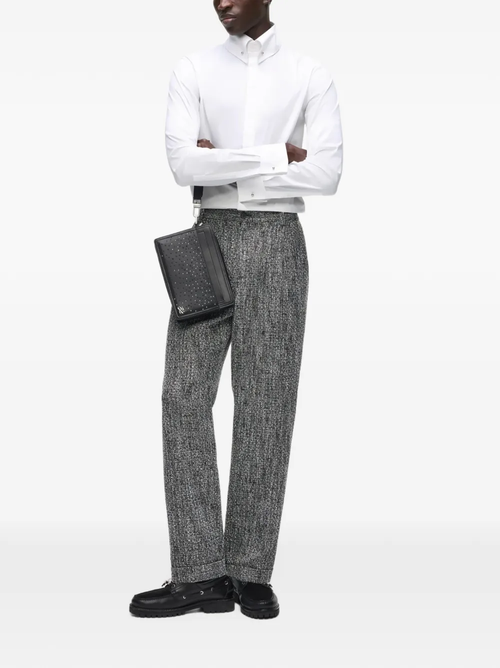 Karl Lagerfeld collar-bar shirt Wit