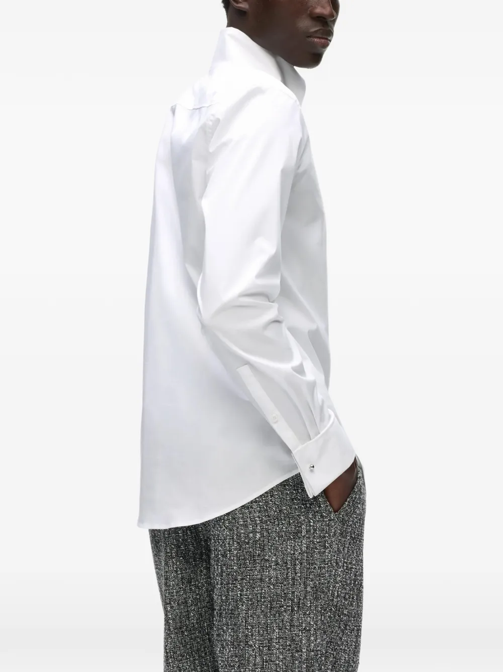 Karl Lagerfeld collar-bar shirt Wit