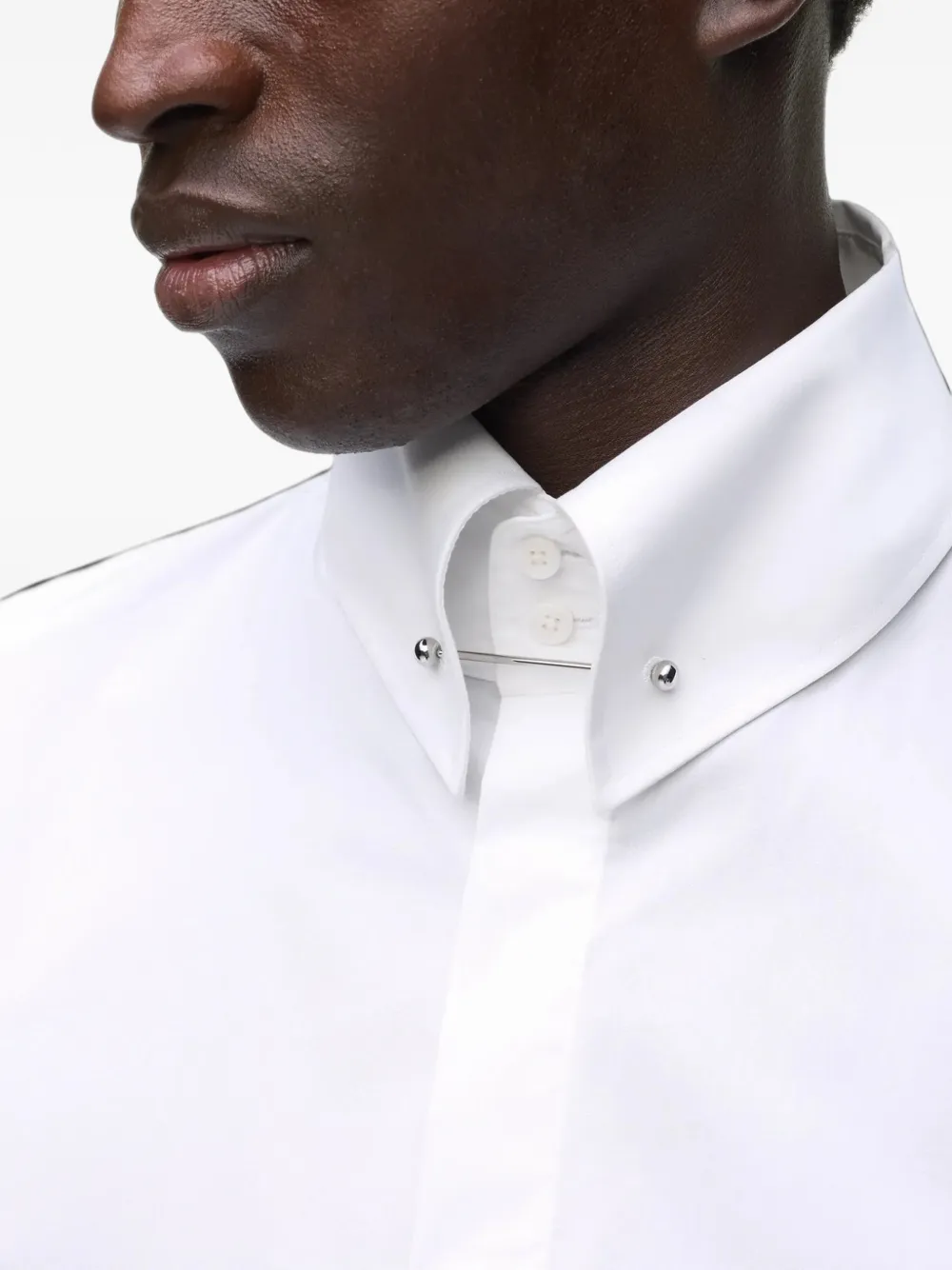 Karl Lagerfeld collar-bar shirt Wit