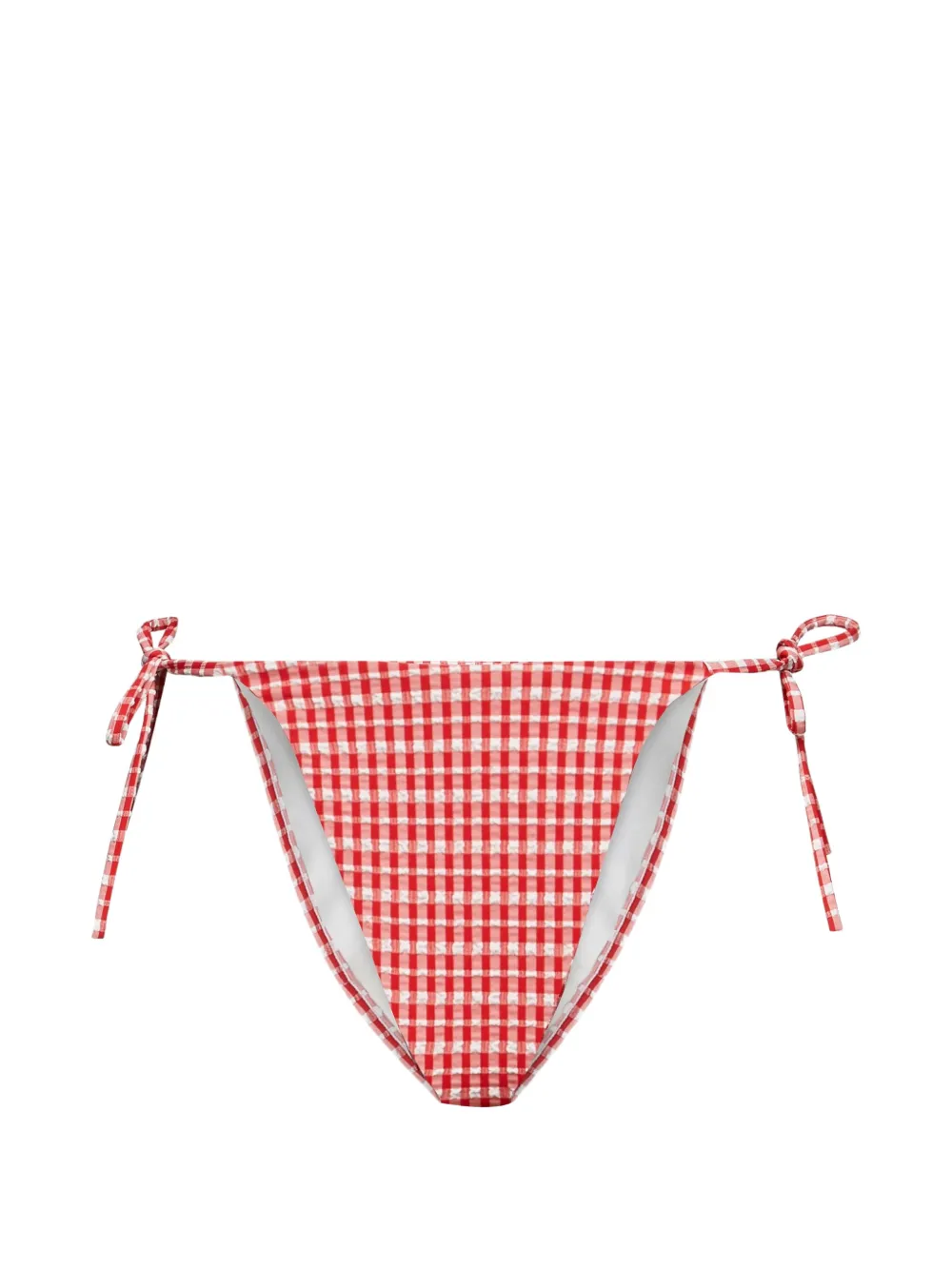 Karl Lagerfeld Ikon gingham bikini bottoms - Rot