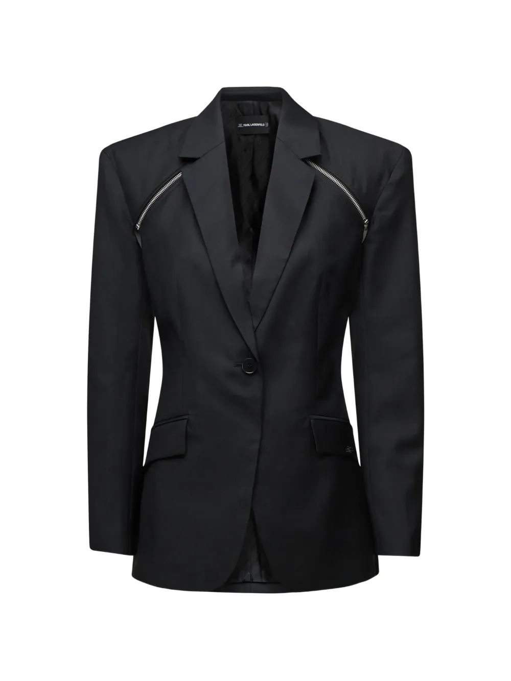 Karl Lagerfeld long-sleeves blazer - Schwarz
