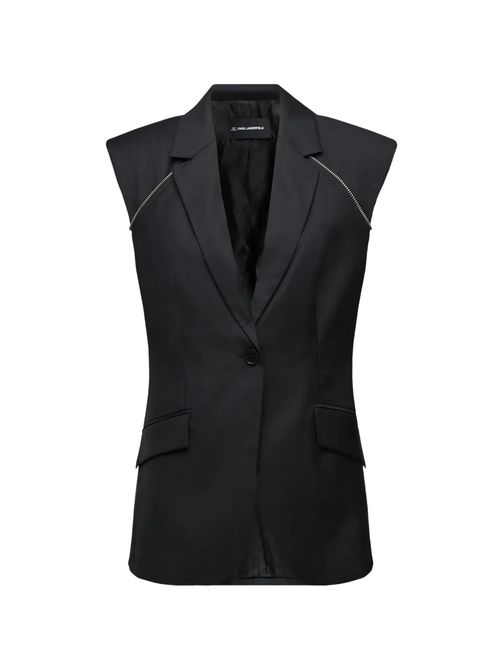 Karl Lagerfeld long-sleeves blazer Zwart