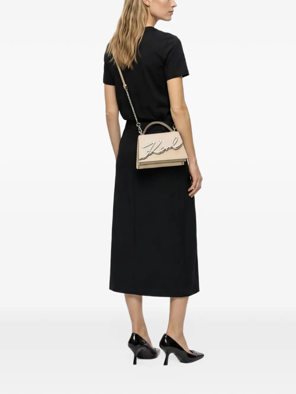 Karl Lagerfeld small K Signature tote bag Beige