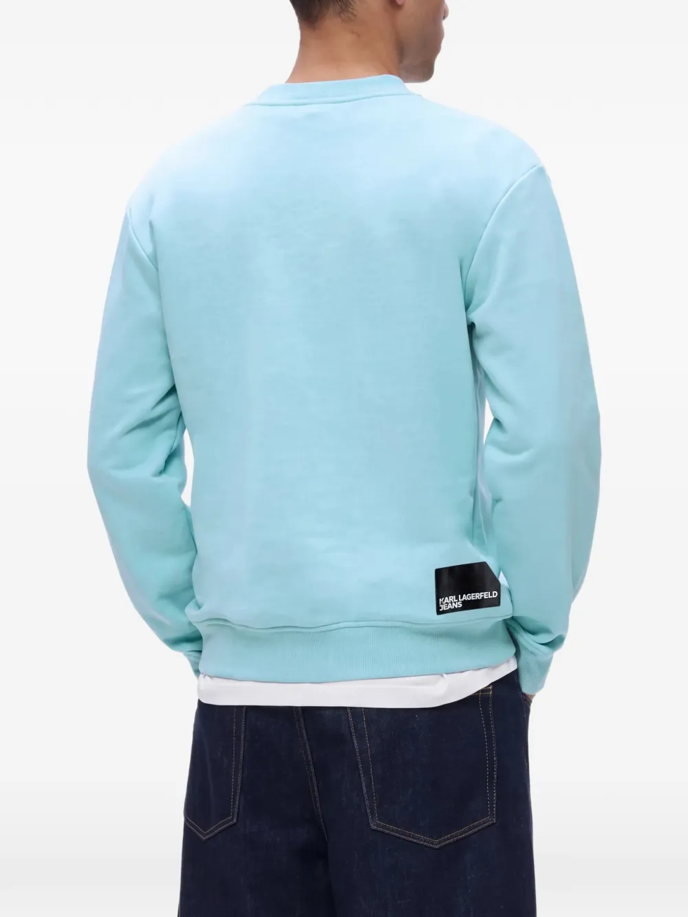 Karl Lagerfeld Jeans logo-print sweatshirt Blauw