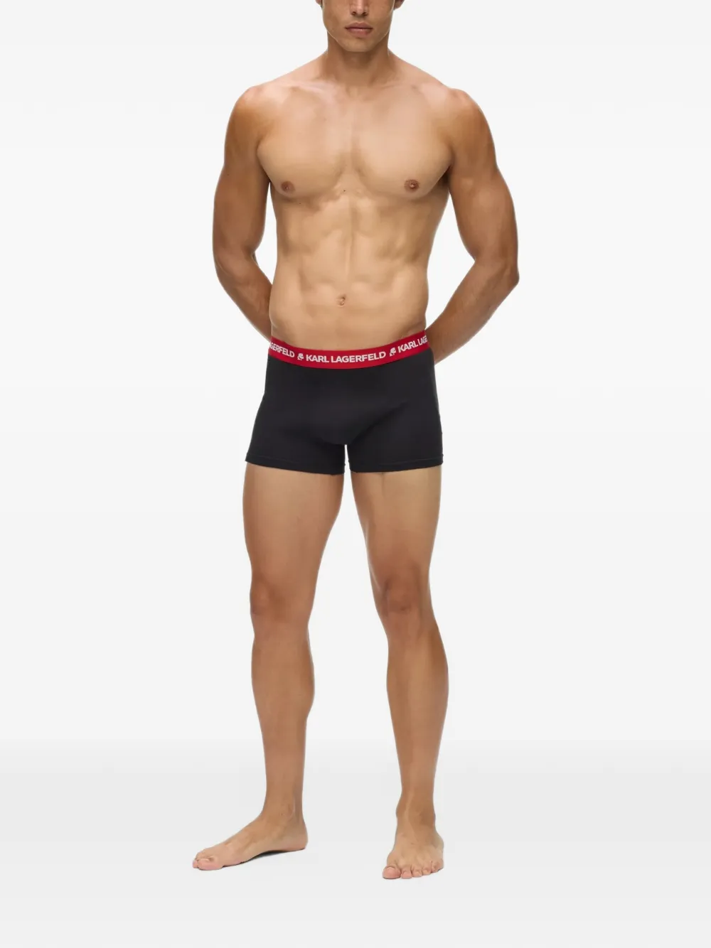 Karl Lagerfeld Boxershort met logoband Zwart