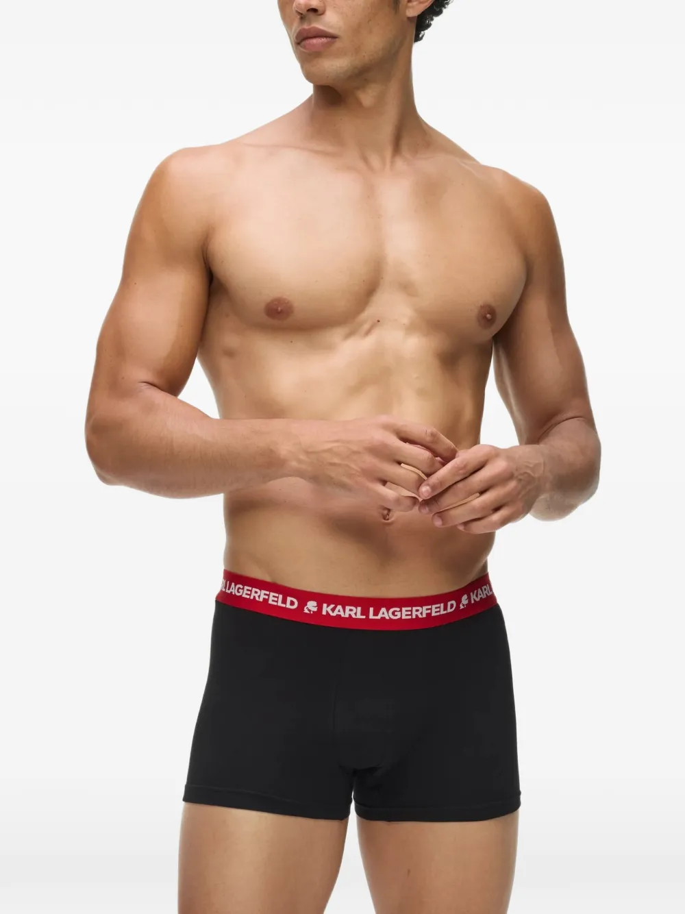 Karl Lagerfeld Boxershort met logoband Zwart