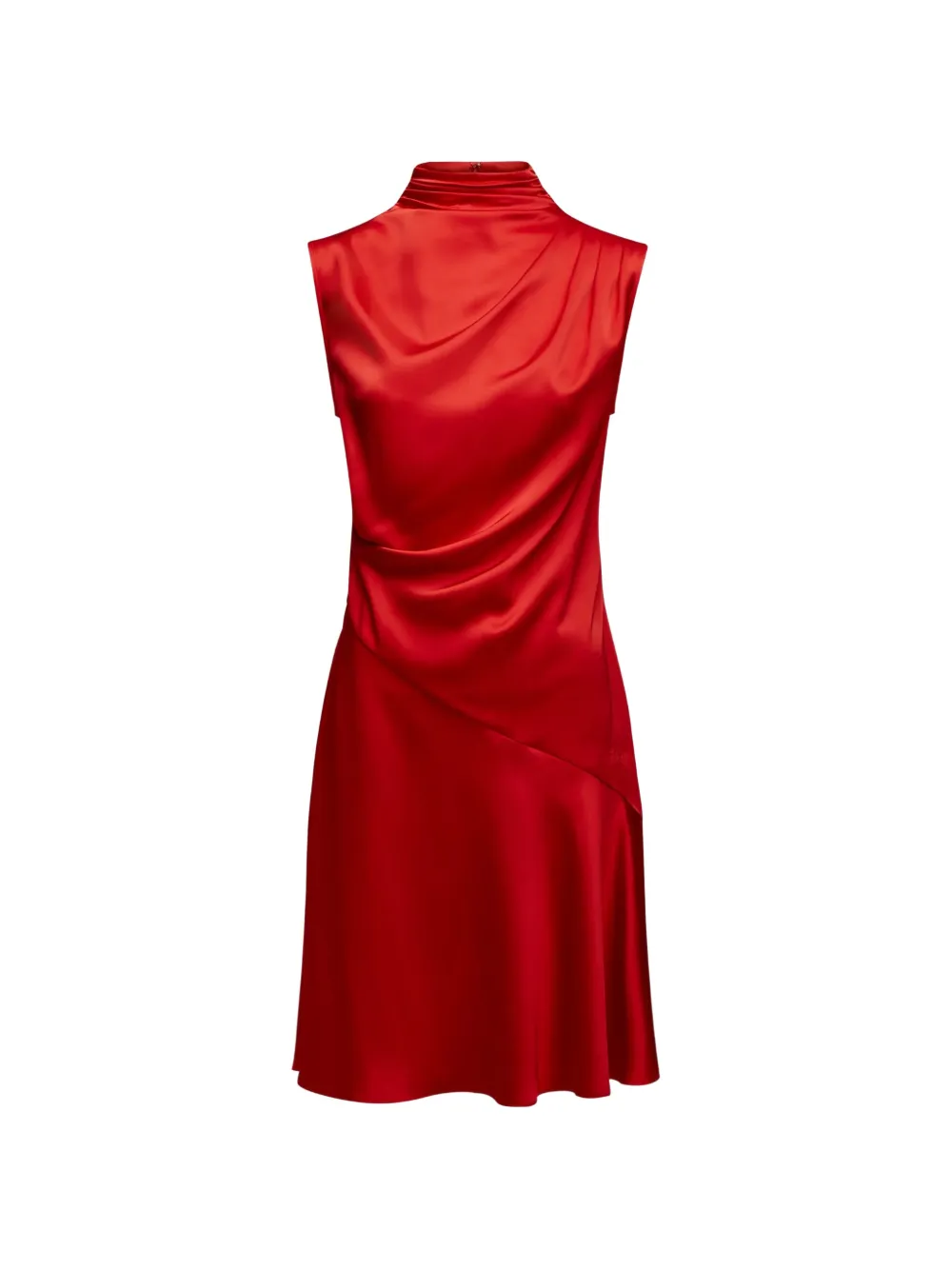 Karl Lagerfeld sleeveless draped dress Rood